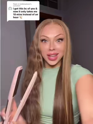 Replying to @bellabaybeee my fav straightener 👏🏼 @wavytalkofficial #wavytalksteamhairstraightener #wavytalksteam #tiktokshopcreatorpicks #tiktokshopsummersale 