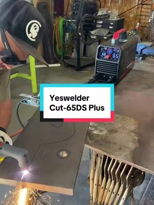 Can’t believe I made it about 1/2 way thru without my air compressor running. Can’t believe how straight of cuts this made for running it at its max limit. Can’t believe that my parts came apart that clean. I am definitely recommending this one to everyone I see. @YesWelder #plasmacutting #metalart #metalfab #welding 