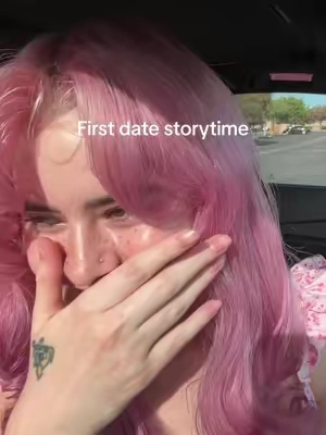 I definitely felt like I was being manipulated in that conversation 😭 #bumblestories #firstdatestories #datingstorytime #pinkhair #overnightblowout  
