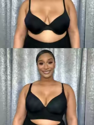 Stiff bras create unnatural bust shape. Gentle stretch delivers soft rounded curves.#shapellx #bra #everydaybra #comfortable #wireless #seamless #musthave