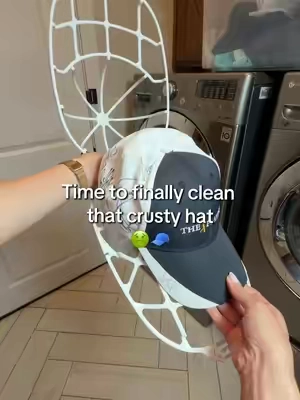 Keep your hats looking fresh without crushing the shape 🧢  This adjustable hat washer cage helps protect the brim and crown while your baseball caps are being cleaned. It fits different hat sizes and comes with a mesh laundry bag for an easier way to wash and care for your favorite caps. #hatwasher #baseballcapcleaner #hatcleaning #laundryaccessories #capwasher adjustable hat washer cage baseball cap washing frame hat shaper for washing cap cleaner for washing machine hat washing laundry bag baseball hat cleaner hat cleaning accessory