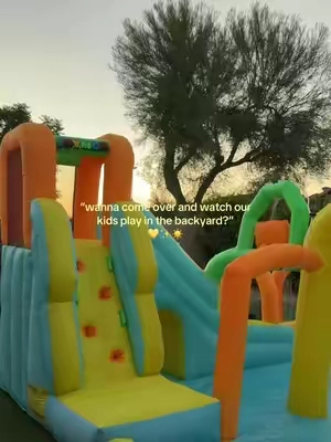& this is worth every penny ✨ #inflatable #kidsinflatable #backyardentertaining #giftsforkids #summertoys 
