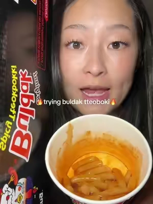 Let’s try @Buldak tteoboki🔥❤️🔥#buldak #mukbang #spicy #Foodie #tteokbokki 