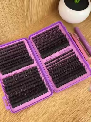 Waterproof Brown Lash Clusters for the win❤️✨     #fyp #viral #lashes #lashclusters #clusterlashes 
