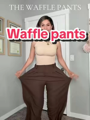 Los waffle pants más cómodos listos para fall/Winter outfits ✨🤎. Referencia: S | 5’4 | 145 lbs  . . . . #fyp #tiktokshopcreatorpicks #tiktokshopsummersale #halara #backtoschool 