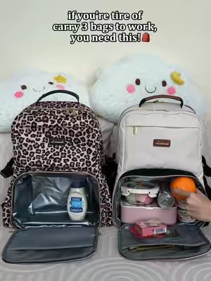 Price cut alert! One backpack = lunch bag + laptop bag + backpack . Only 1.85lb, padded straps. Back-to-school hack of the year. Save big! #backtoschool #tiktokshopbacktoschool #SuperBrandDay #backpack #lunchbag 