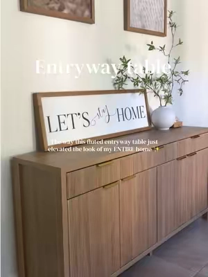 It’s one of those pieces that looks custom without the custom price tag ✨💫🕯️#modernhome #fluted #homedecor 