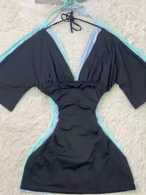 So pretty!!! #vneck #dress #minidress #halterdress #fashion #comfortable #casual #solid #tiktokshopsummersale #growtogether #spotlightfinds 