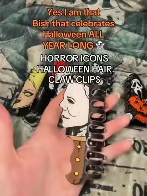 I’ll take one in every horror icon plz 👻🎃💀 Halloween hair clips!! #spookyseason #summerween #michaelmyers #horrorfan #halloween @Good-Little-Goods 
