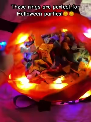 50 pcs light rings are perfect for classroom Halloween gifts or for trick or treaters. Limited supply! #teachersoftiktok #trickortreat #halloween  #spookyseason #halloween2026 