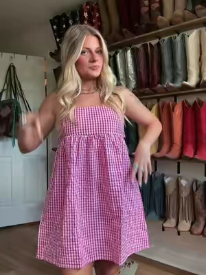 just obsessed with gingham #western #westernstyle #westernfashion #fyp #cowgirlboots 