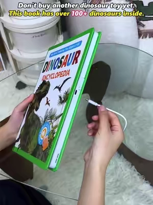 An hour of quiet learning? This dinosaur book made it possible. #weeklydeals #payday #summerwins #tiktokshopbacktoschool 