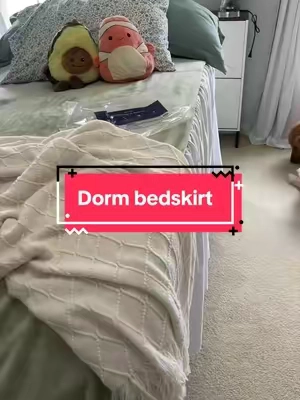 #dormbedding #collegedorm #backtoschoolshopping #bedskirt #tiktokshoplabordaysale 