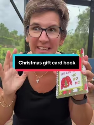 Christmas gift card book. @MBU HOME #christmas #giftcards #giftcardholder 