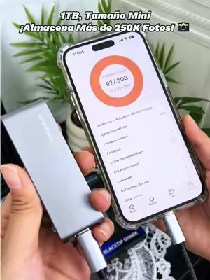 ¿Te aparece “almacenamiento lleno”? 😭 Es hora de pasar tus archivos a un USB de 1TB y recuperar espacio. #AlmacenamientoLleno #USB1TB #PhoneStorage #MemoriaUSB #TechGadgets #GadgetsTikTok #tiktokshopsummersale 