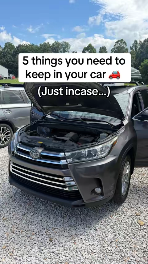 This is not only a jump starter but also air compressor, flash light, and power bank all in one kit! I put one of these in all my families cars to keep them prepared just incase.. #carjumpstarter #cartok #caraccessories #cargadgets #tireinflator 