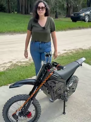 The bike alarm will not go off unless someone is touching or trying to move or pick up your bike. #ebike #emoto #dirtbike #motorcycle #escooter 