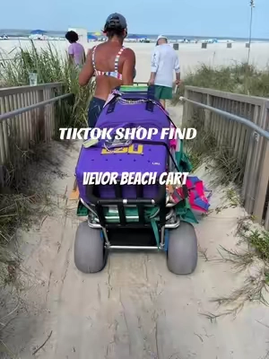 Perfect for carrying all the beach needs #vevor #beachcart #beach 