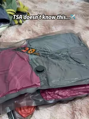 Why pay for extra bags when you can pack smarter?These vacuum seal bags +portable vacuum are a travel must have.More outfits ,less space ,and no overweight fees #backtoschool#fallpick#vacuumstoragebags #summerwins#tiktokshopsummersale
