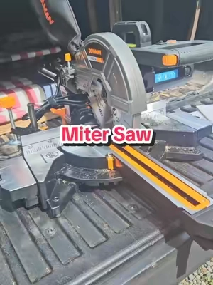 Grab this deal on this amazing Miter Saw! #mitersaw #contractor #bluecollar #carpentry #tiktokshopcreatorpicks 