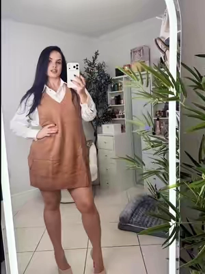 Vestido para otoño #drees #vestido #tiktokshopbacktoschool #creadoresdecontenido 