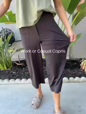 Love the stretchy fit, they run tts. #capripants #workpants #yogapants @G4Free Store 