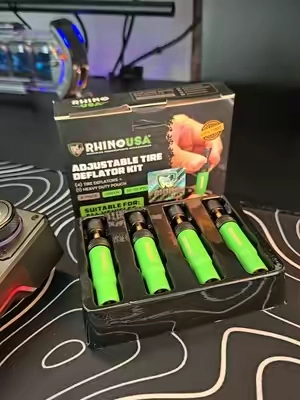 Tired of wasting time airing down one tire at a time before hitting the trail? The Rhino USA Adjustable Tire Deflator Kit automatically airs down all four tires to your exact target PSI at once so you can hit the off-road terrain faster. #offroad #4x4life #trucks #4x4 #overlanding 