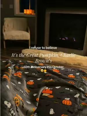 Berkshire just came out with these super soft Snoopy blankets and the nostalgia is unreal 😭🎃 #berkshire #itsthegreatpumpkincharliebrown #nostalgia #cozyhome #greatpumpkin 