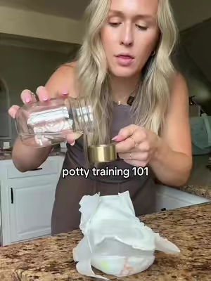 I know there are MANY different methods to potty training. IMO the commando-method is very disgusting and I don’t like letting my toddler go to the bathroom all over my home. However, I know the commando-method is very successful because it allows them to FEEL WET as soon as they pee. And that’s exactly what this potty training underwear is doing✨ the only difference is, I’m not cleaning pee all day 😅#pottytraininingmama #pottytrained #toddlertok #toddlerparents 