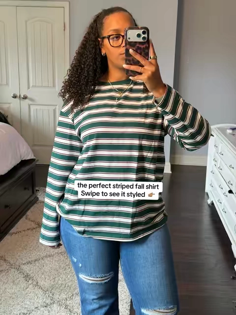#stripes #stripedtop #stripedshirt #tiktokshopcreatorpicks 