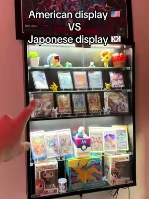 The japanese display case is so much better! #collector #collection #collectibles #ledcabinet #displaycabinet 