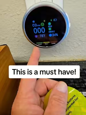 this is a great backup to what you already have but this detects much more than your standard smoke detector! #carbonmonoxide #smokedetector #safetyfirst #tiktokshopsummersale #summerfinds 