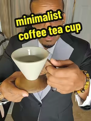 minimalist coffee tea cup artistic flavor with functionality in its simplest form damn! #minimalistcup  #artisticcup #rarecoffeecup #ceramiccups #differentteacups 