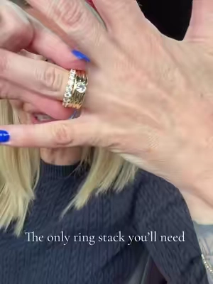 Literally the only ring stack you’ll need. #pavoi #ringstack #effortlessstyle #tiktokshopcreatorpicks #goldjewelry 
