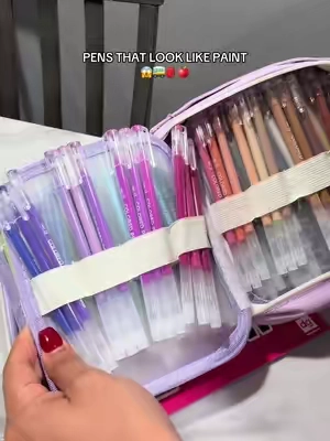 The perfect back to school colored pens kit‼️🎒🚌🍎💖🎨    #coloring #paintpens #gelpen #gelpens #tiktokshopbacktoschool 