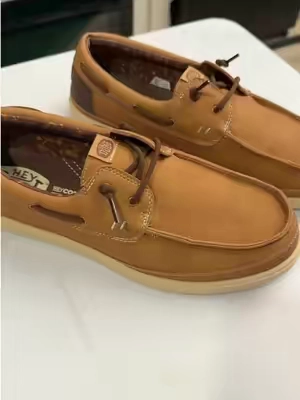 HEYDUDE Harbor Lo - Mens Comfortable Slip On Boat Shoes Casual Leather Slip Ons #boatshoes #HEYDUDEpartner #sliponshoes #tiktokshopcreatorpicks @HeyDude 