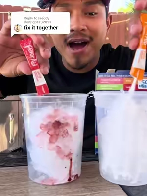 Replying to @Freddy Rodriguez0281 mixing the aguas frescas to cool down with these ice cold drinks in the summer #fyp #aguafrescas #icecold #colddrinks #Summer 