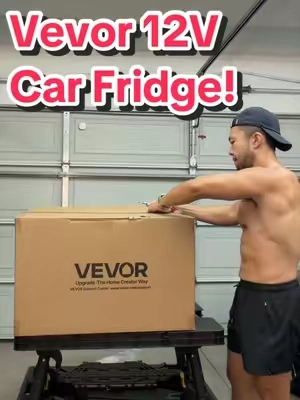 A Portable Car Refrigerator from Vevor! Yes they do make absolutely everything  #carfridge #vevor #roadtrip #campinggear #outdoorgear 