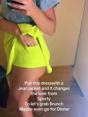 I’d wear this dress anywhere. It fits any occasion. Wear it shopping, to a doctor’s appointment, play some pickleball, a night out? Anywhere! #sportswear #flowy #tennisdress #brunchoutfit #nightoutoutfit 