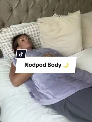 Don’t even need a giant weighted blanket anymore. This weighted pod blanket gives the right amount of pressure to reduce anxiety, and natural stress relief. @Nodpod #nodpod #nodpodbody #weightedblanket #naturalstressrelief 