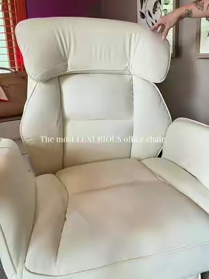 If sitting at your desk all day leaves your back, hips, or legs hurting, this chair is the upgrade you didn’t know you needed. 🤍 The cross-leg seat gives you room to sit however you’re most comfortable, the cushioning is incredibly supportive, and the modern design actually makes your office look elevated. Working from home just got a whole lot more comfortable. #officechair #homeoffice #desksetup #wfhhacks #deskchair 