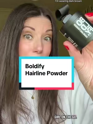 @@boldify Hairline Powder Gray root cover gets a 9/10 If you are looking to cover up gray hair at your rootline or to fill in where your hair is thinning or have balding spots you will love this! The sponge applicator makes it easy to cover larger areas quickly plus Boldify doesn’t transfer and it’s sweat and rain resistant! It’s also a great price point for the amount of product you get. #boldify #thinninghair #hairloss #over40 #perimenopause 