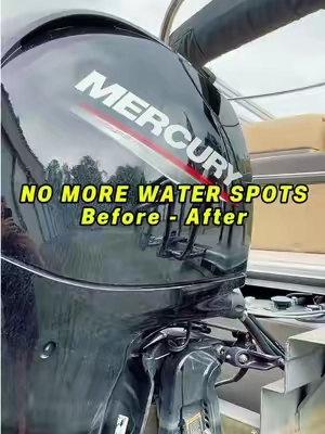 A must have to keep your boat clean. #boat #cleaner #waterspots #clean 