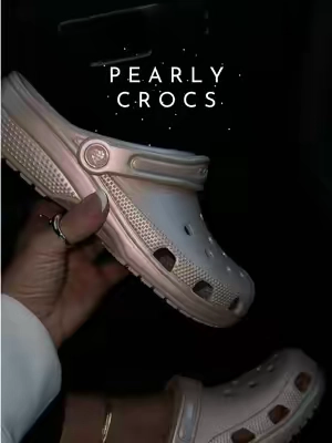 Pearl Crocs✨ #crocs #clogs #shimmer #BacktoSchool #crocsnewarrivals 
