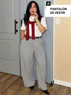 Pantalón de vestir petite #pantalondevestir #pantalones @Halara_official 