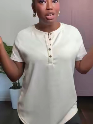 @PrettyGarden PRETTYGARDEN Waffle Knit Tops for Women Short Sleeve Henley Shirts Summer Blouses Dressy Casual Spring Fashion Clothes #tiktokshopbacktoschool #TikTokShopSummerTurnUp #Summervibes #shippedbytiktok #tiktokshopsummersale 