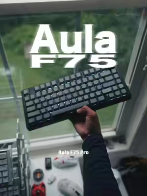 Best creamy keyboard for starters! aula F75 Pro#techtok #aulaf75pro #gamingkeyboard #creamykeyboards #fyp 