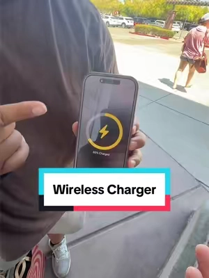 He’s phone actually needed charge  #WirelessCharger #PhoneCharger #Charger #charging #tiktokshopcreatorpicks 