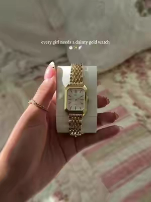 ⏱️✨🪽 #chic #fallfashion #vintage #backtoschool #outfitinspo gold womens watch dainty vintage chic girly aesthetic small wrists outfit inspo ideas fall
