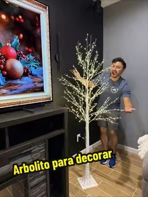 Encontré este hermoso arbolito de navidad con luces me encantó y siento que en la casa queda perfecto para decorar esta navidad 